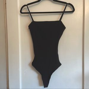 Wilfred Free Black Ribbed Bodysuit